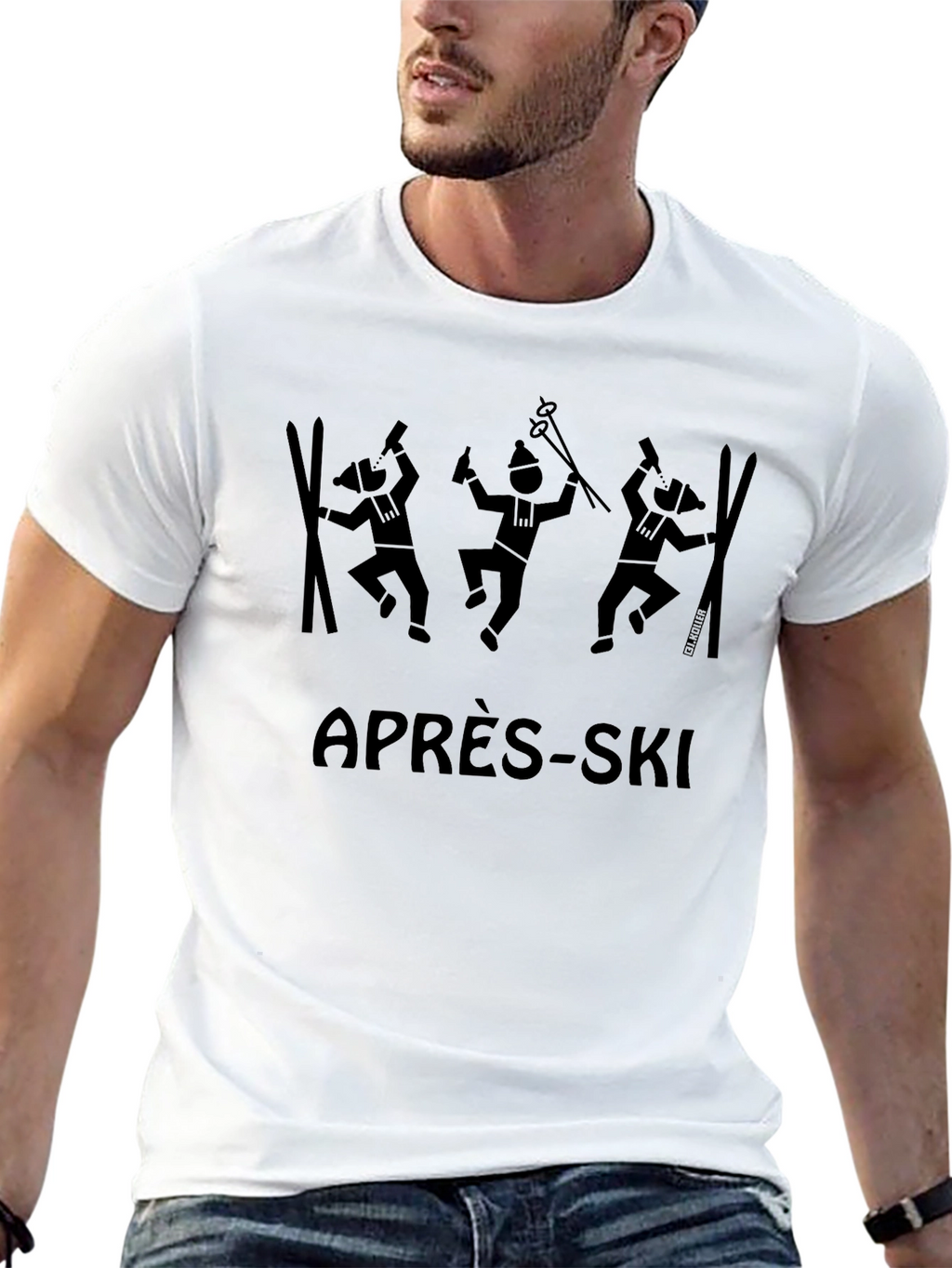 Après-Ski Graphic T-Shirt - Black