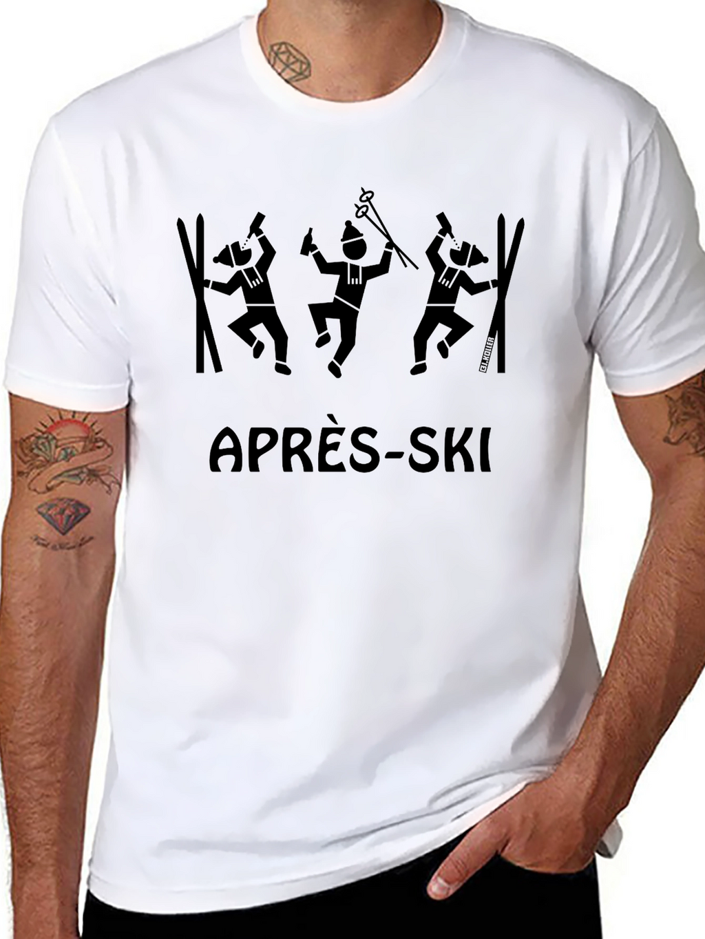 Après-Ski Graphic T-Shirt - Black