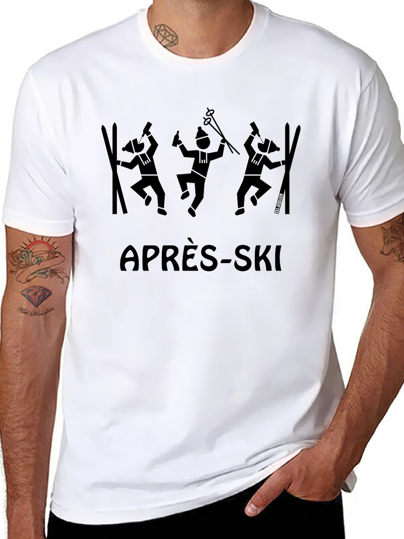 Après-Ski Graphic T-Shirt - Black