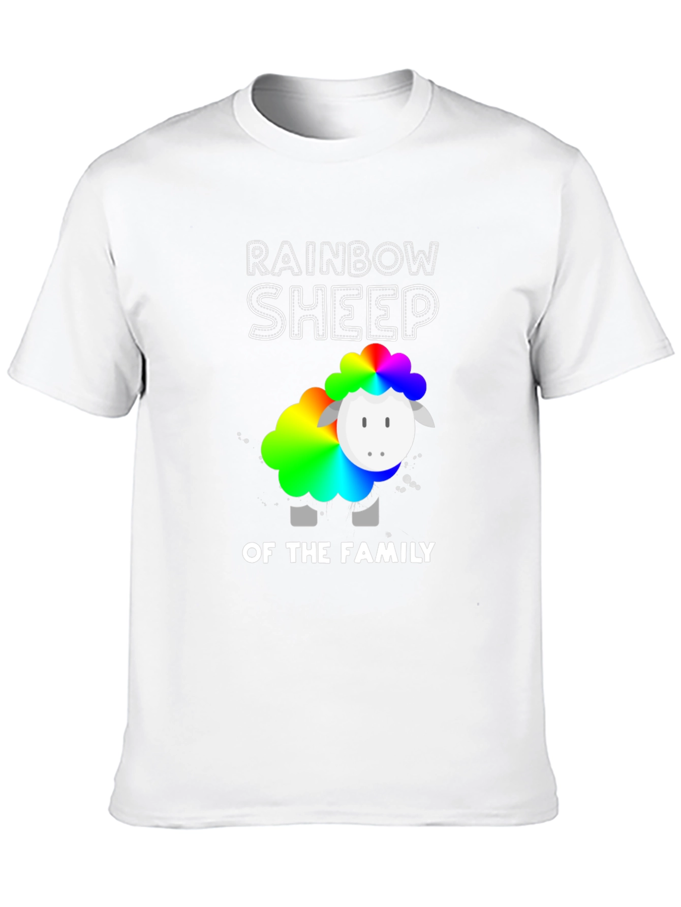 Rainbow Sheep of the Family Graphic T-Shirt