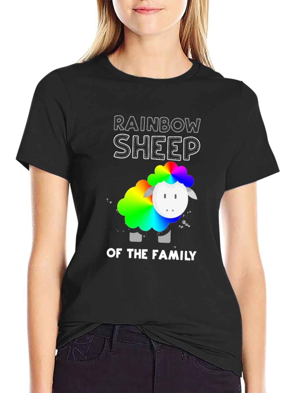 Rainbow Sheep of the Family Graphic T-Shirt