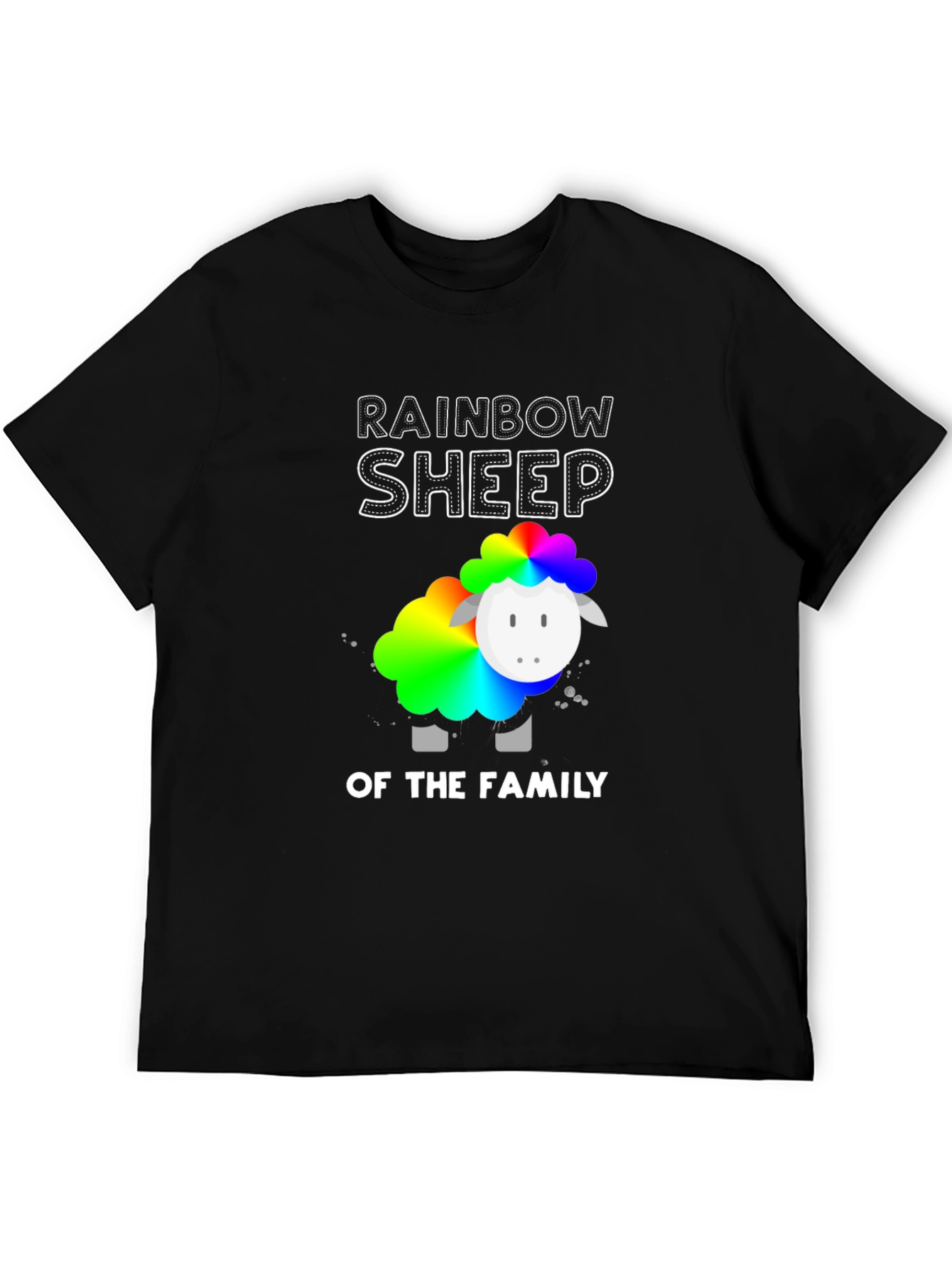 Rainbow Sheep of the Family Graphic T-Shirt