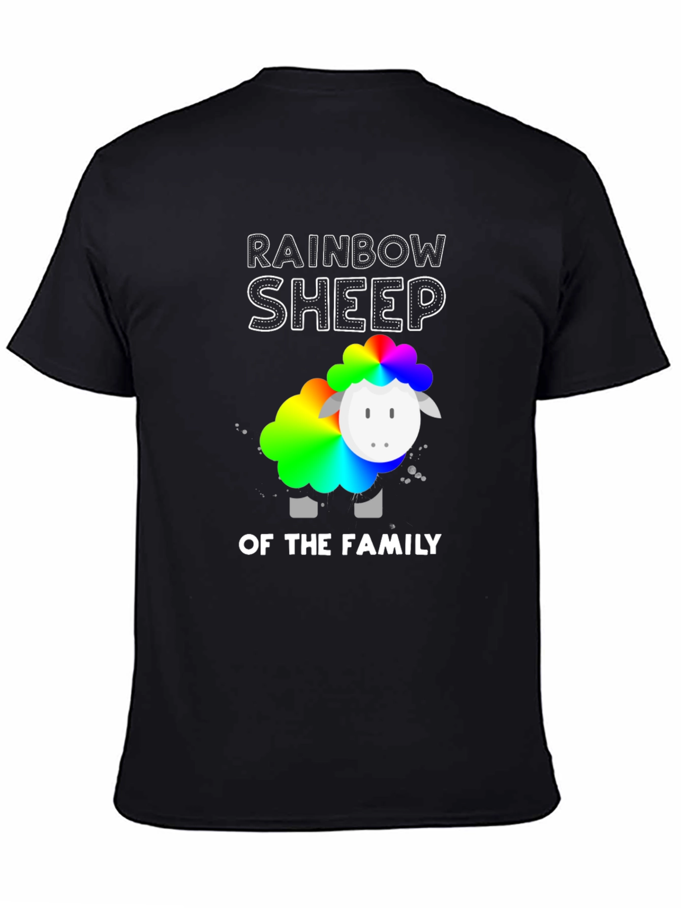 Rainbow Sheep of the Family Graphic T-Shirt