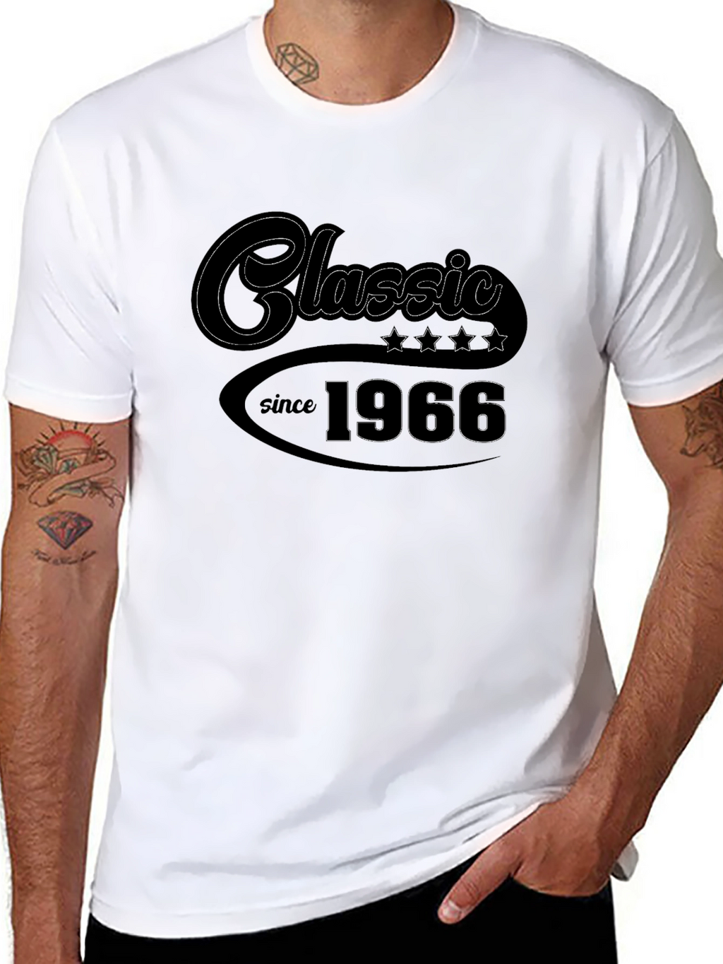 Classic Since 1966 Black Graphic Tee