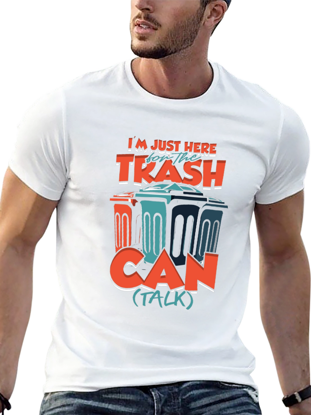 Trash Can Talk T-Shirt - Humorous Graphic Tee