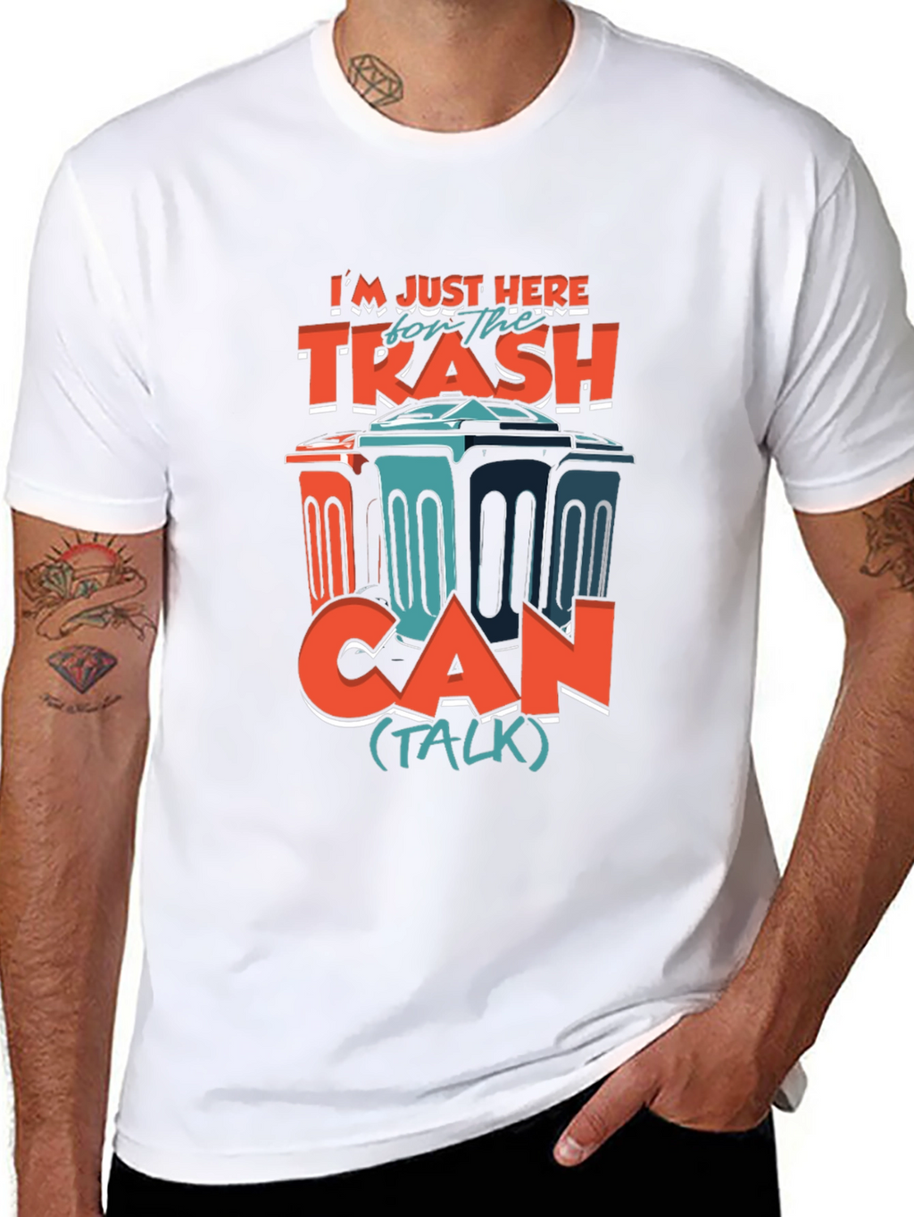 Trash Can Talk T-Shirt - Humorous Graphic Tee
