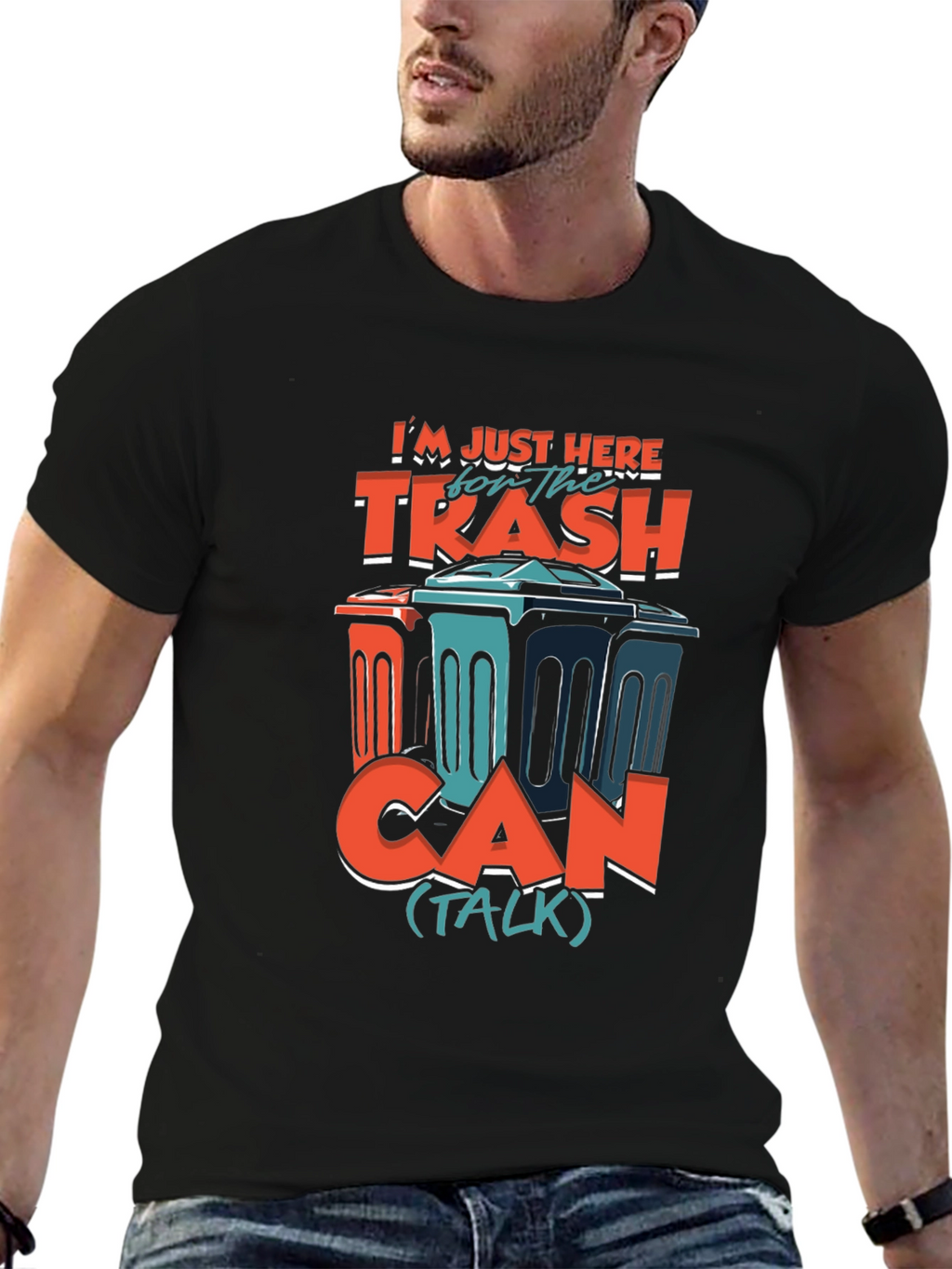 Trash Can Talk T-Shirt - Humorous Graphic Tee