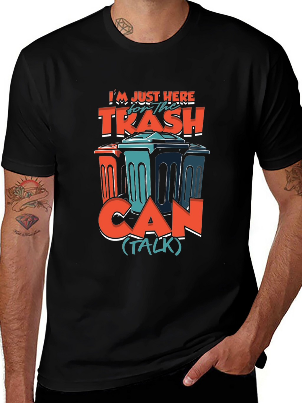Trash Can Talk T-Shirt - Humorous Graphic Tee
