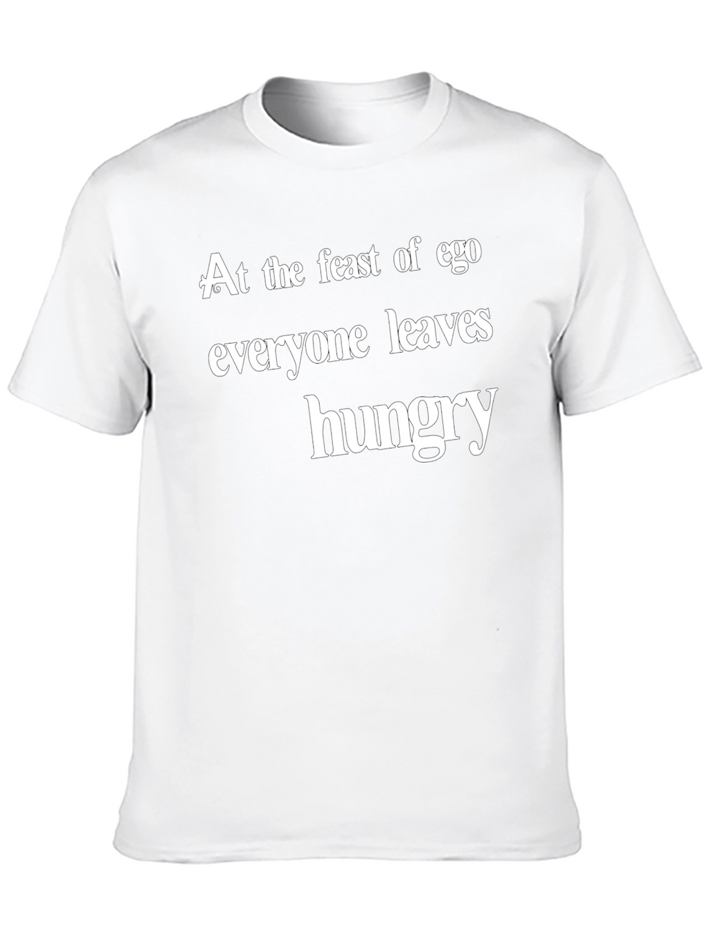 Ego Feast Graphic Tee - Black Crew Neck