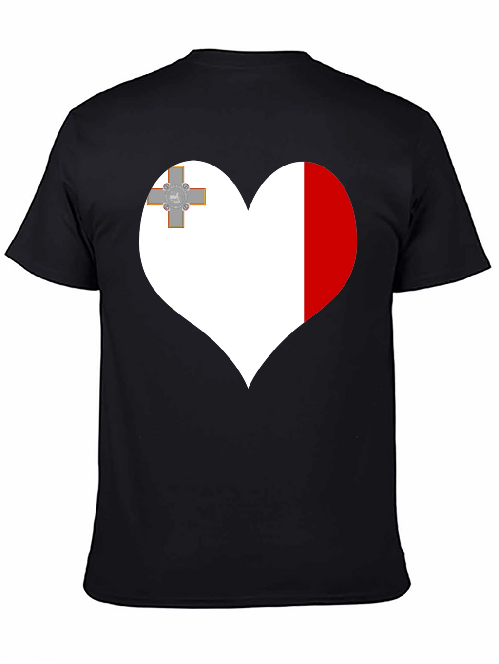 Malta Flag Heart T-Shirt
