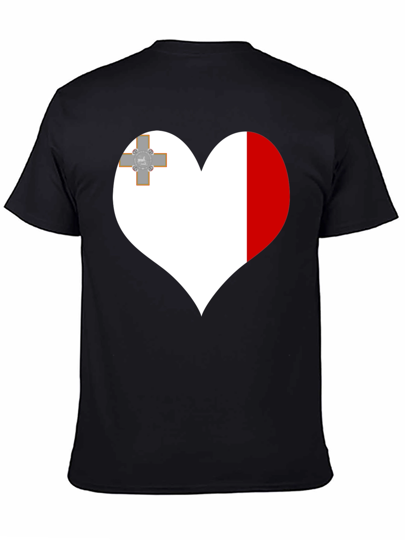 Malta Flag Heart T-Shirt