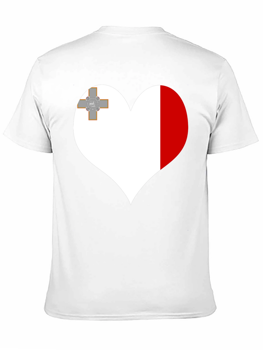 Malta Flag Heart T-Shirt
