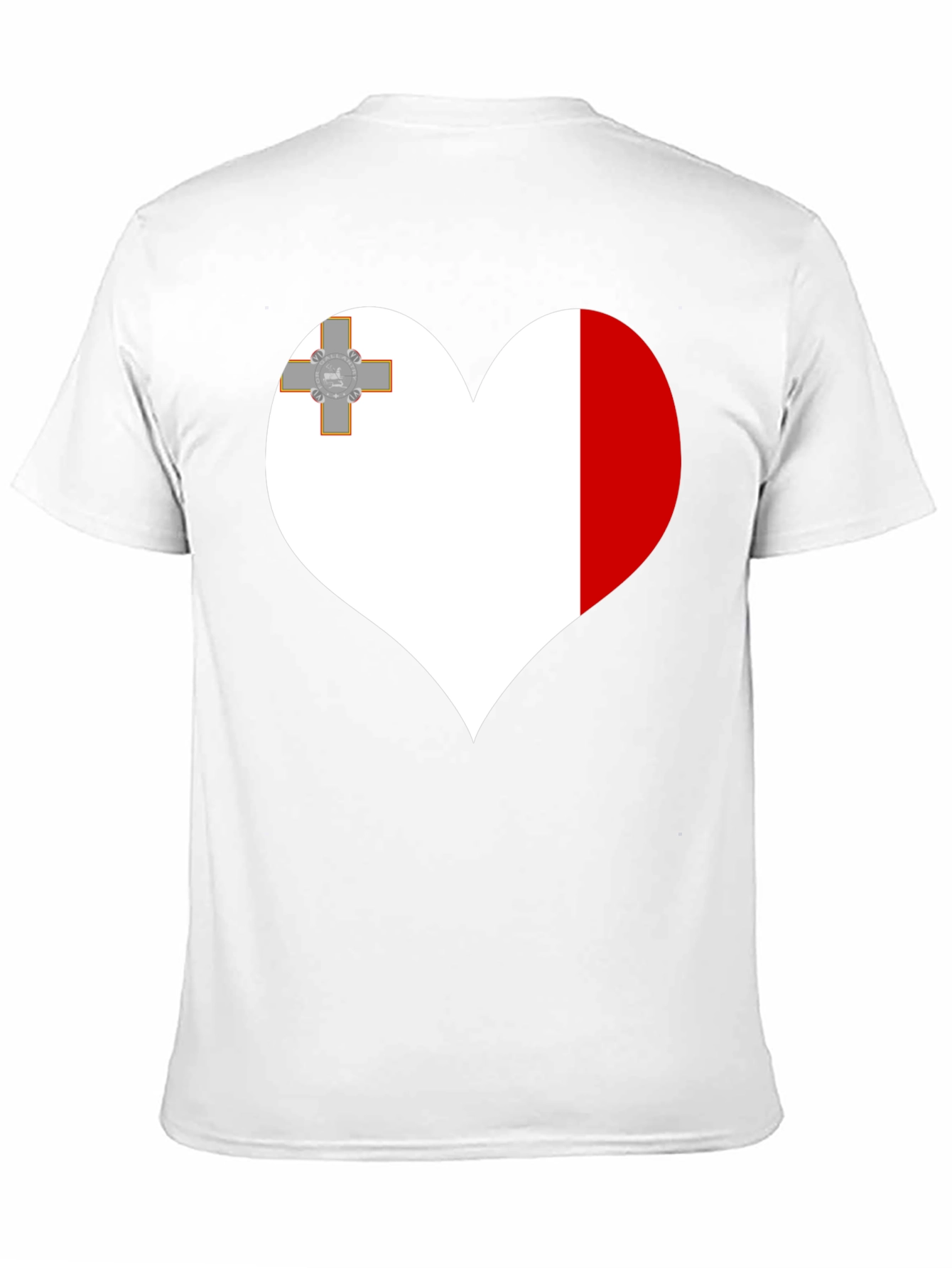Malta Flag Heart T-Shirt