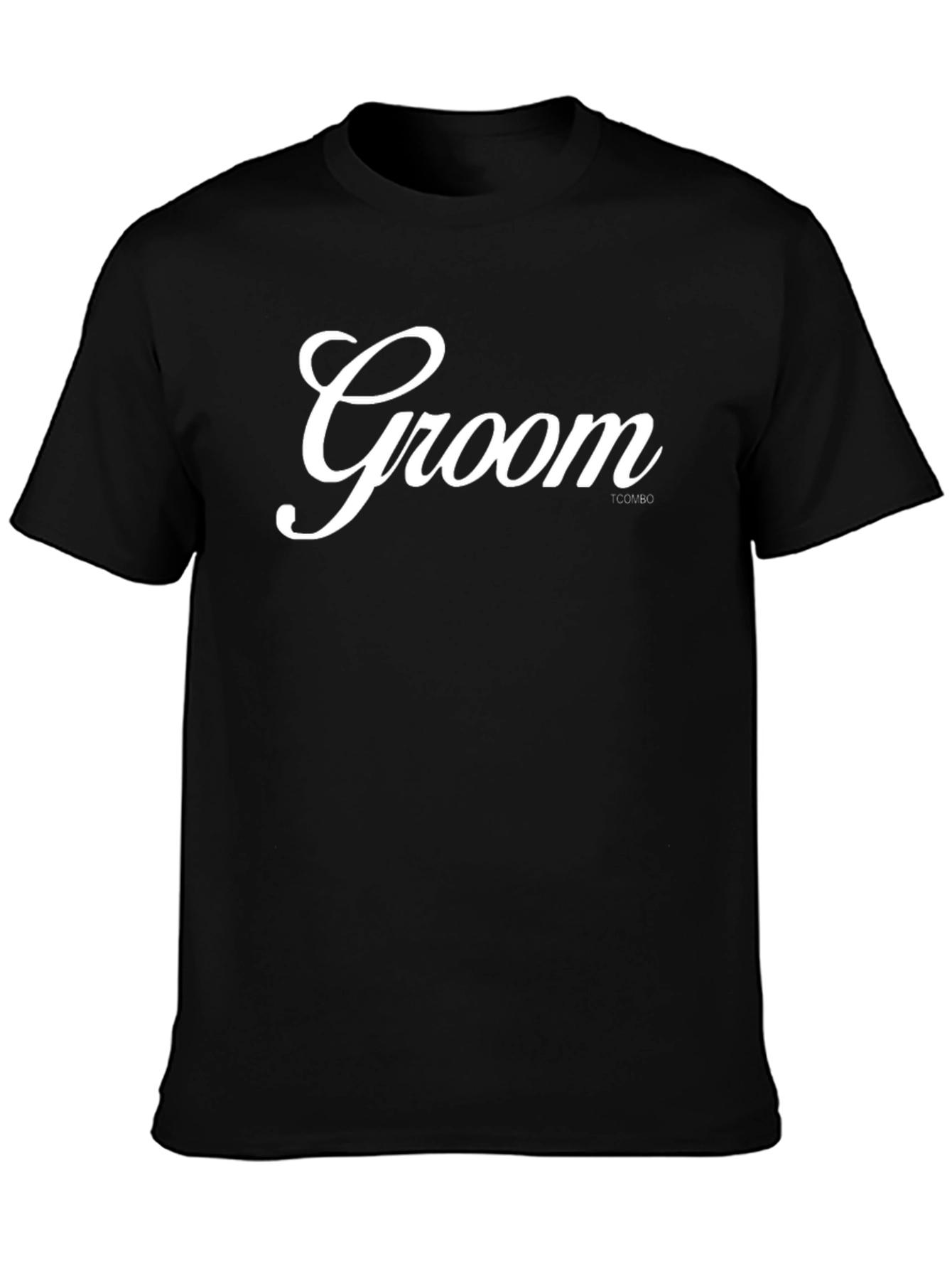 Groom Script Black T-Shirt