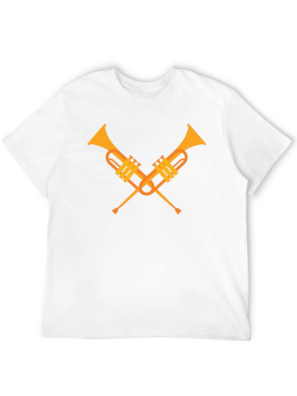 Crossed Trumpets Graphic Tee - Black