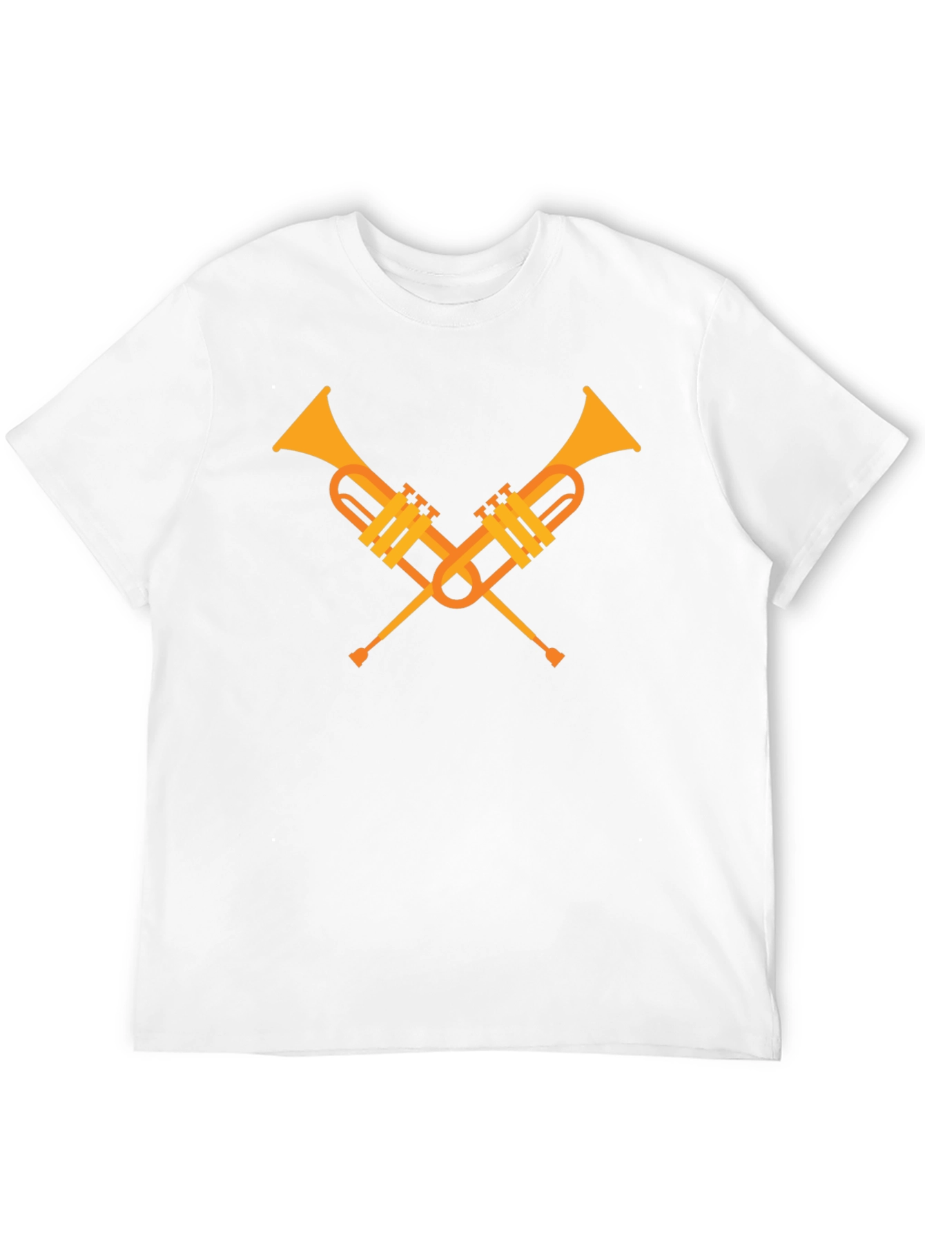 Crossed Trumpets Graphic Tee - Black