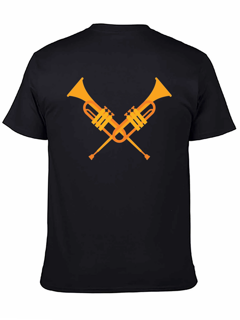 Crossed Trumpets Graphic Tee - Black