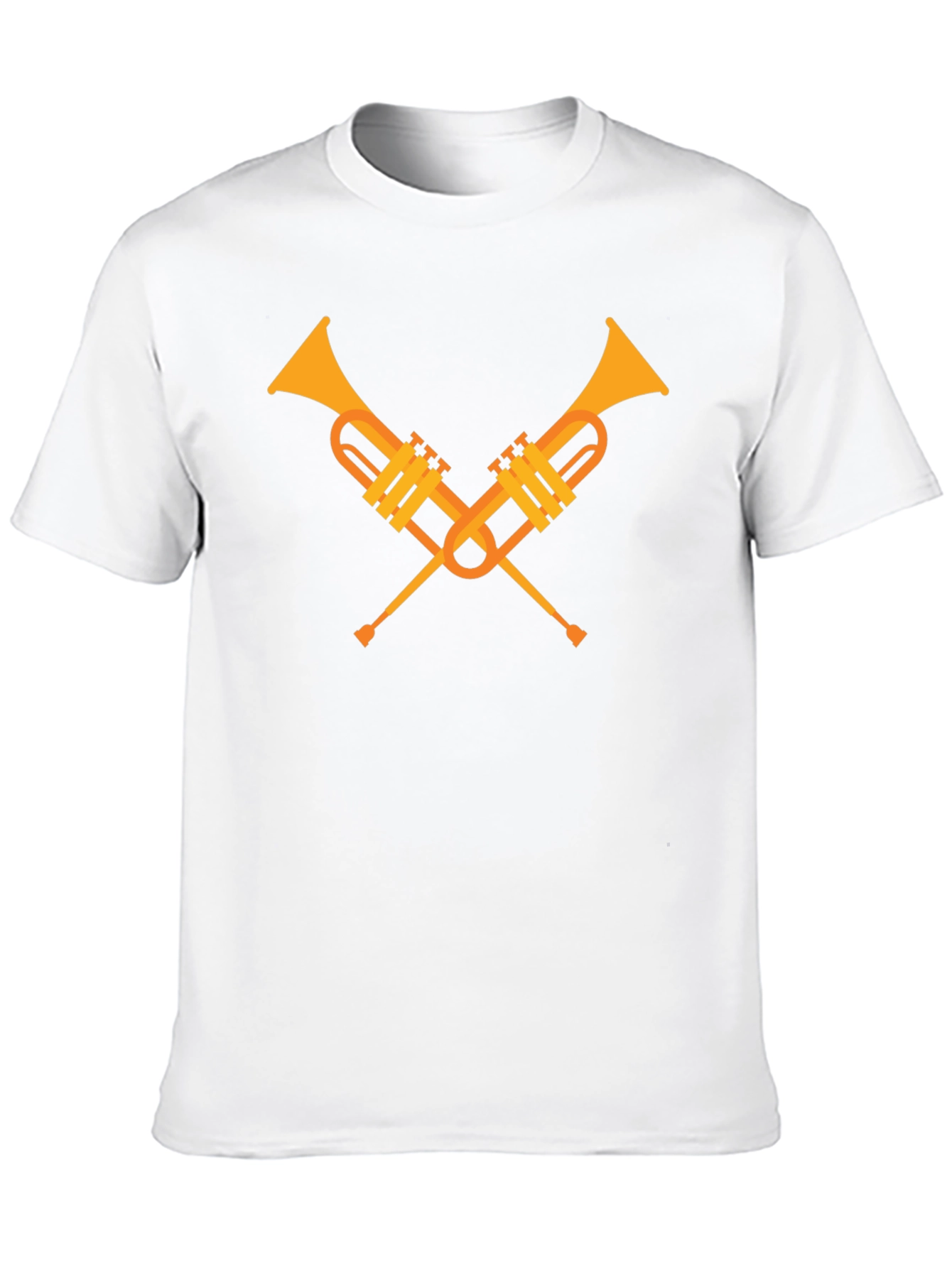 Crossed Trumpets Graphic Tee - Black