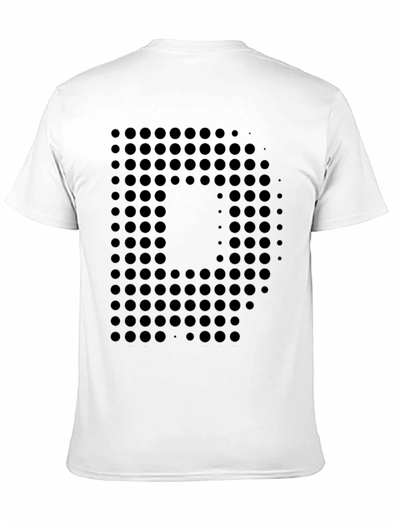 Abstract Dot Pattern Black T-Shirt