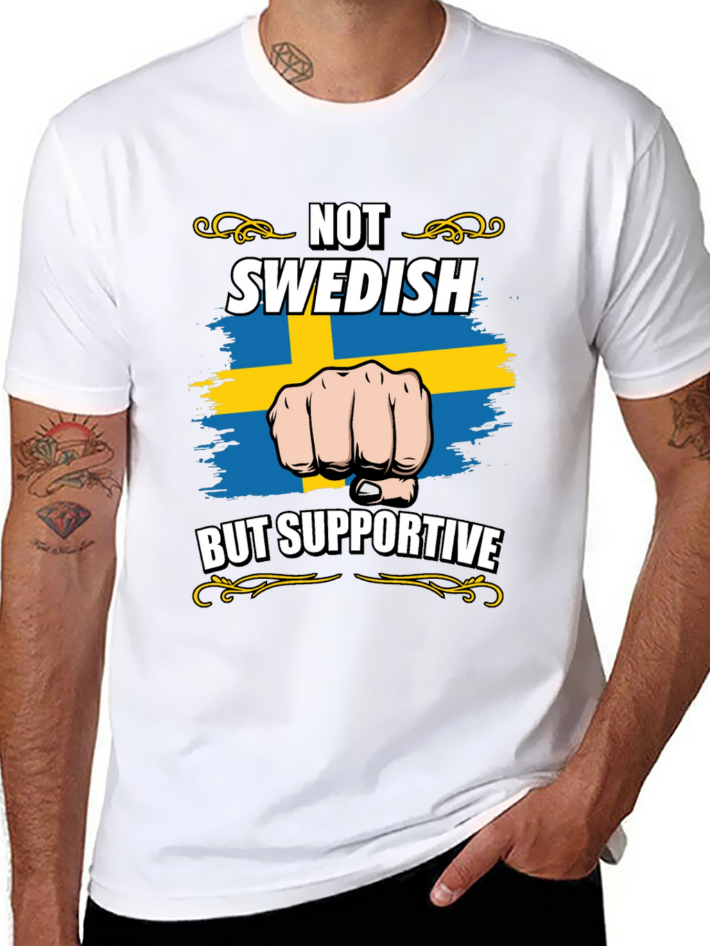 Not Swedish But Supportive T-Shirt