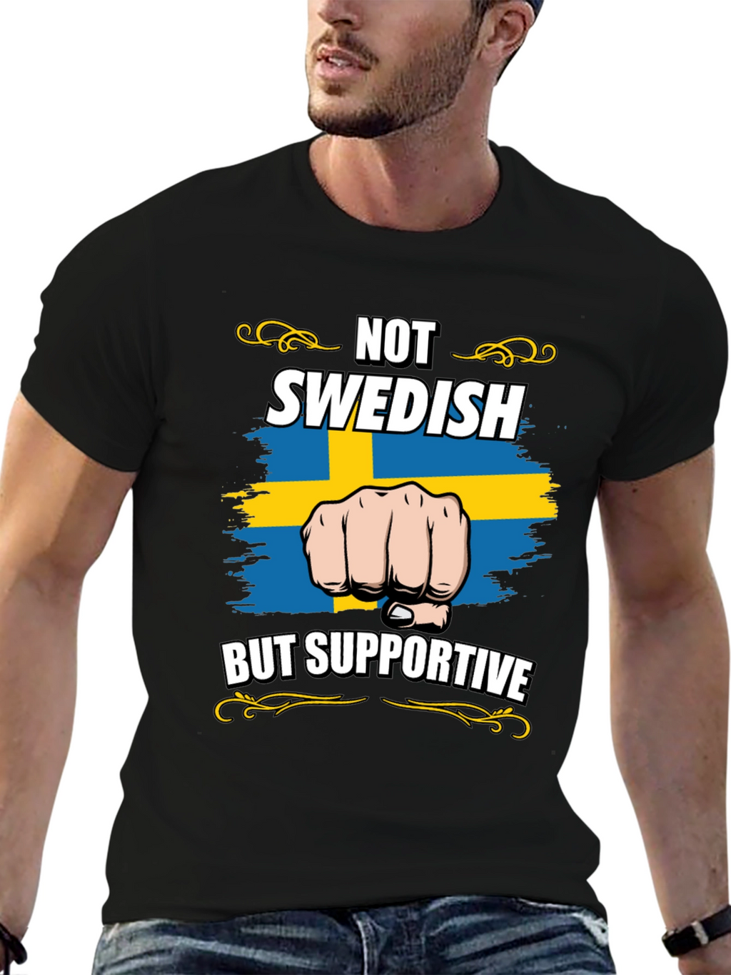Not Swedish But Supportive T-Shirt