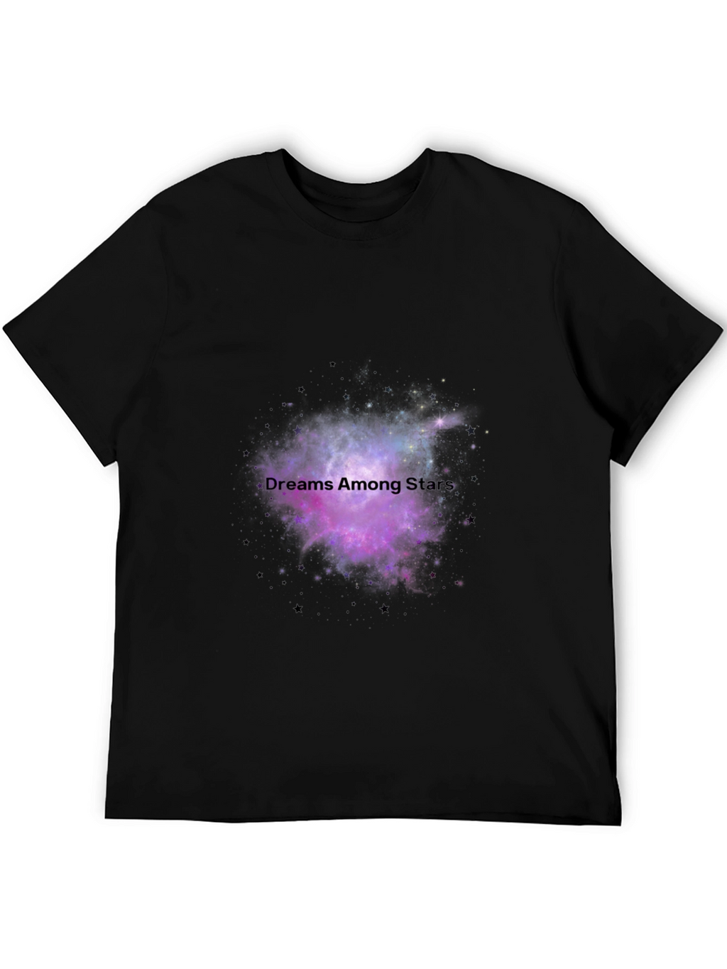 Dreams Among Stars Black T-Shirt