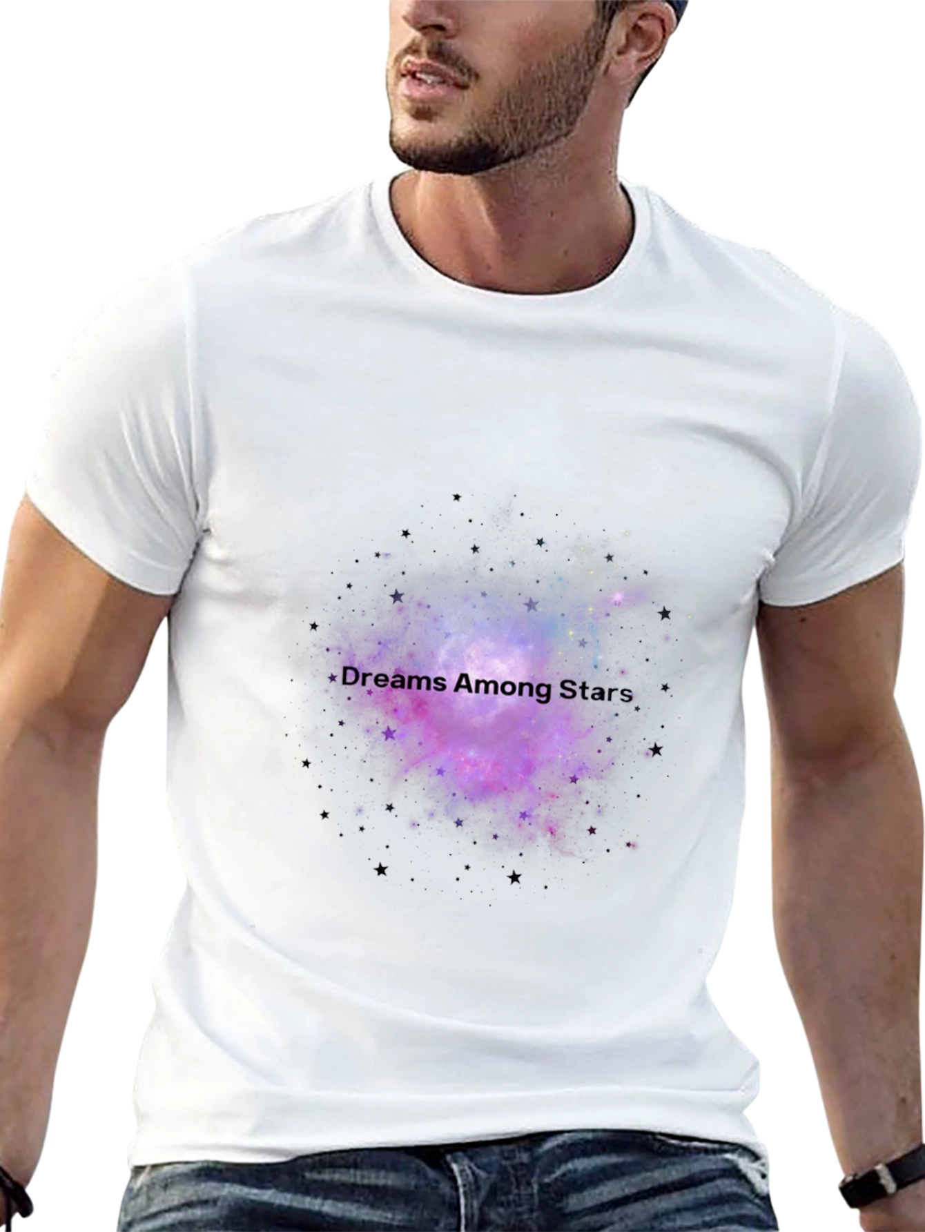 Dreams Among Stars Black T-Shirt