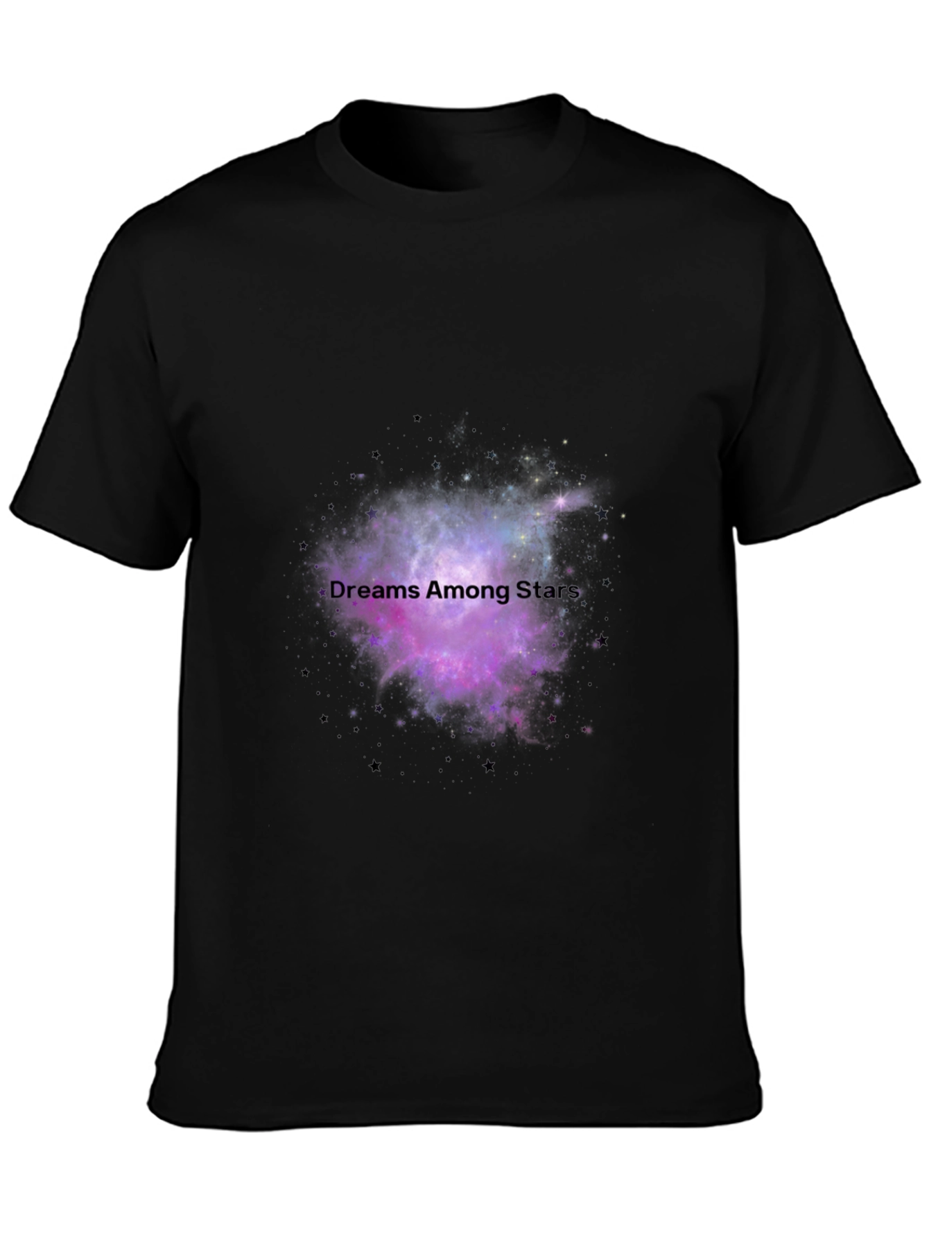Dreams Among Stars Black T-Shirt