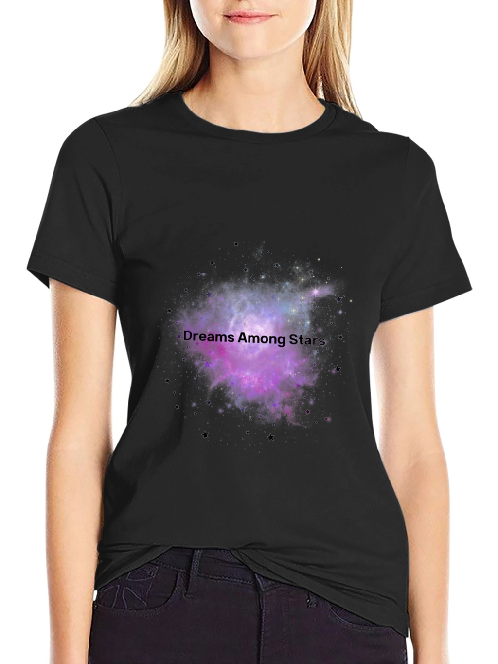 Dreams Among Stars Black T-Shirt