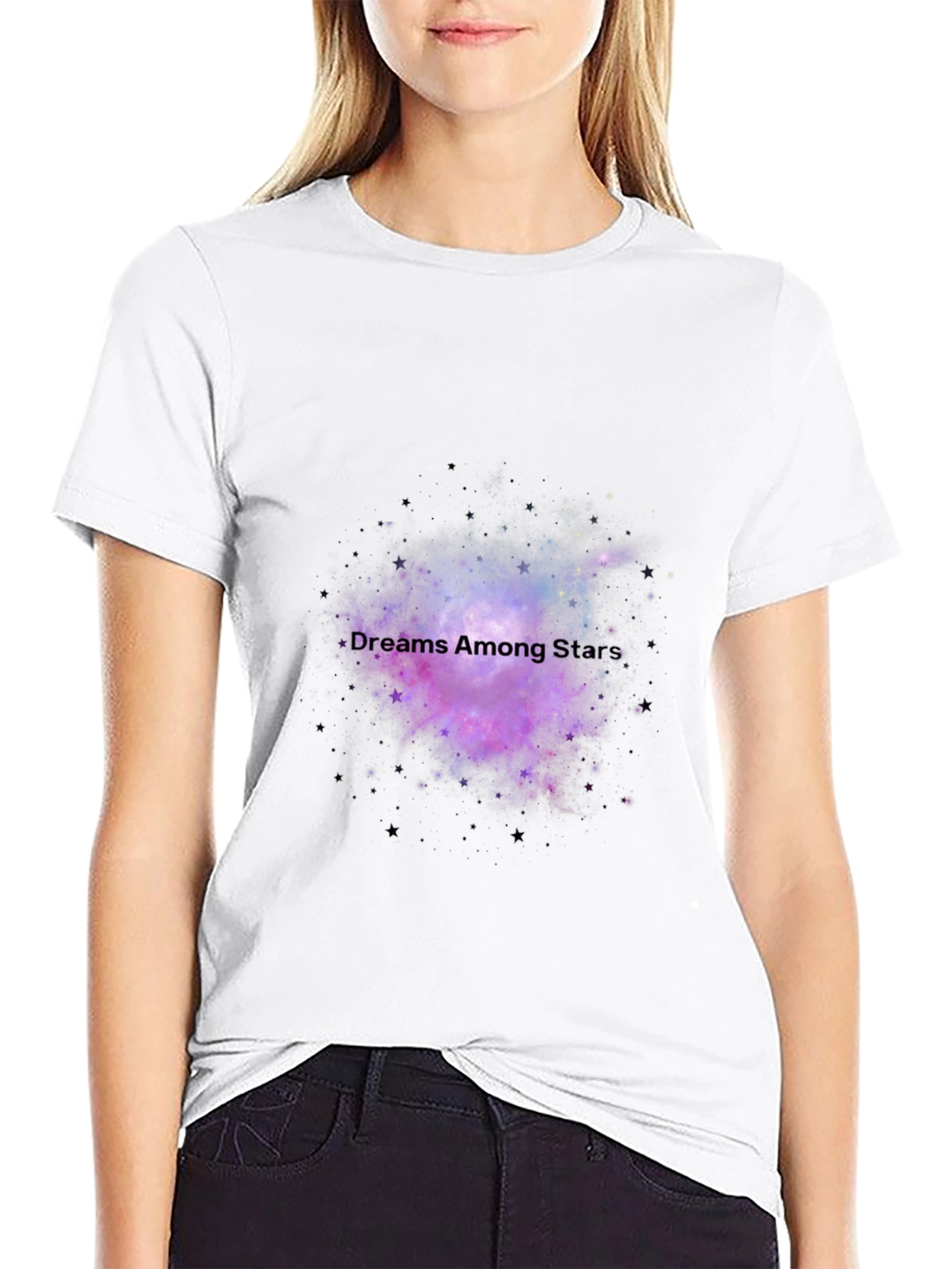 Dreams Among Stars Black T-Shirt