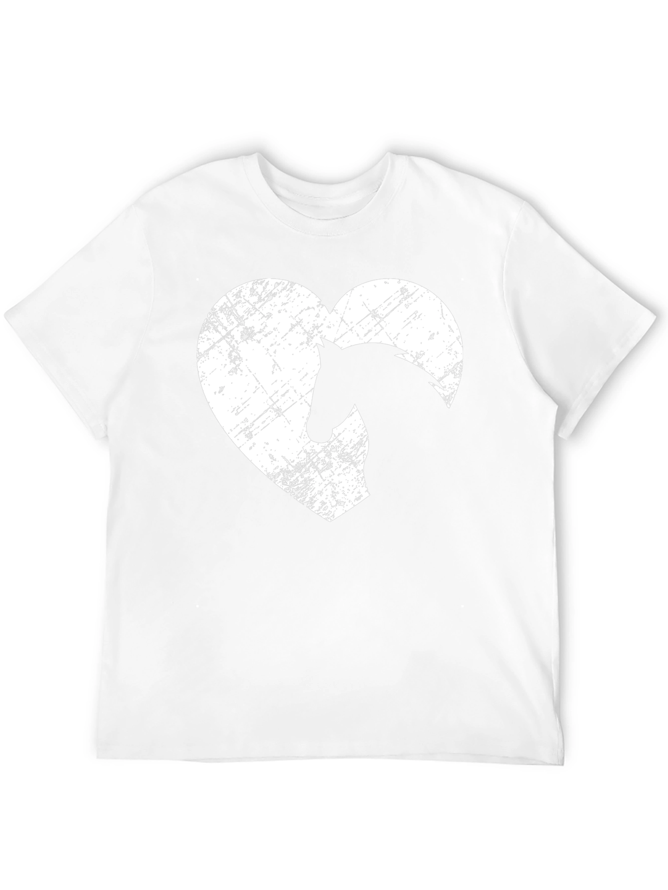 Horse Lover Graphic Tee - Equestrian Heart T-Shirt