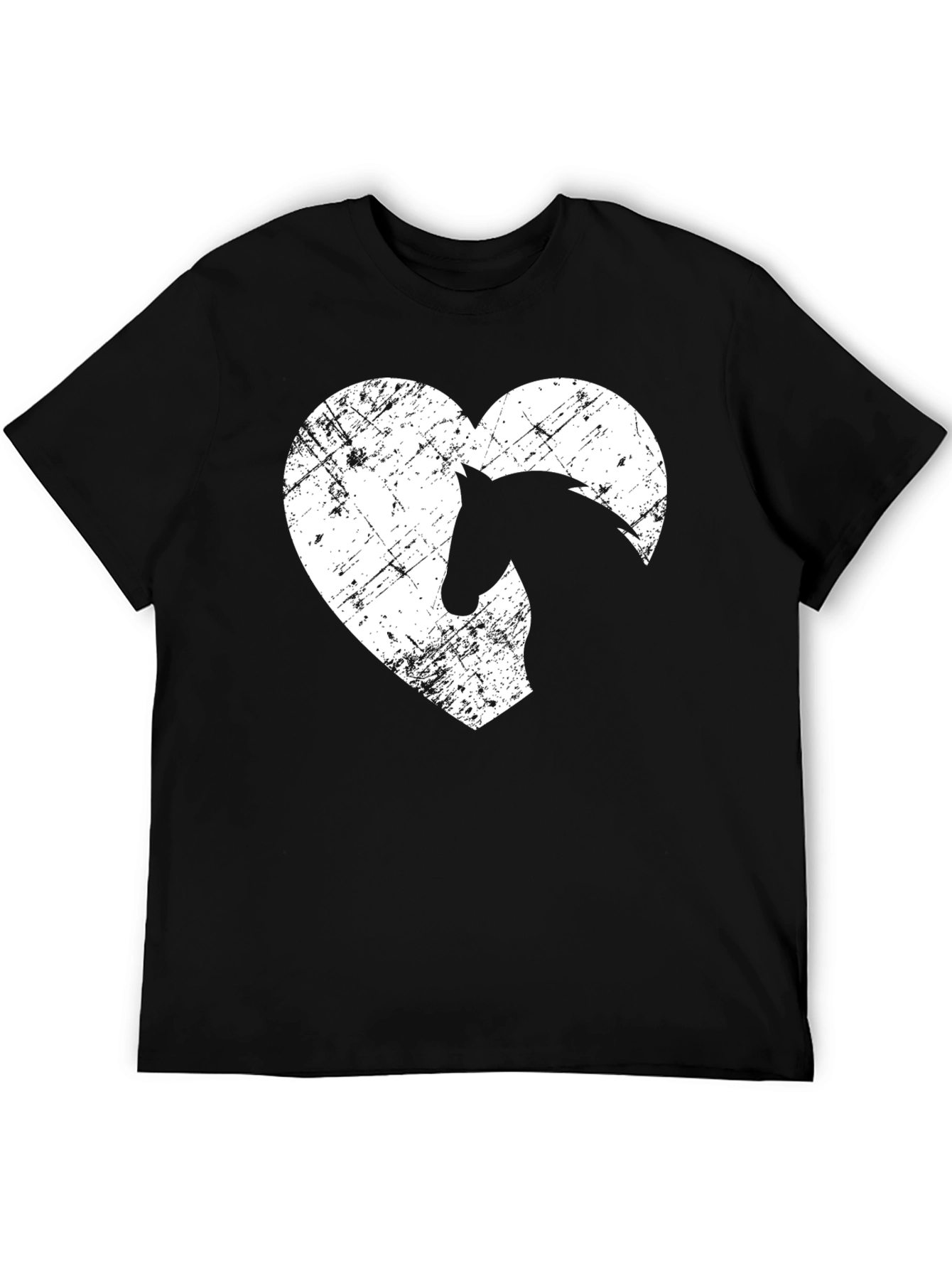 Horse Lover Graphic Tee - Equestrian Heart T-Shirt