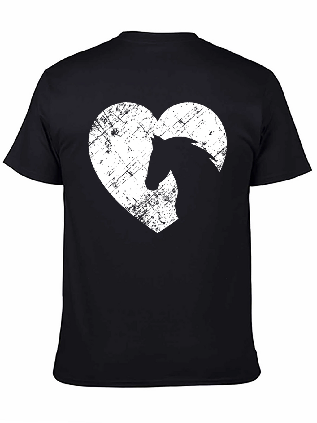Horse Lover Graphic Tee - Equestrian Heart T-Shirt