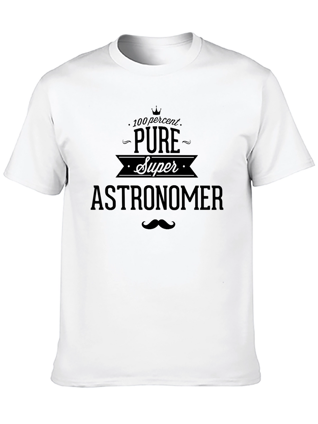 Pure Super Astronomer Graphic T-Shirt - Black