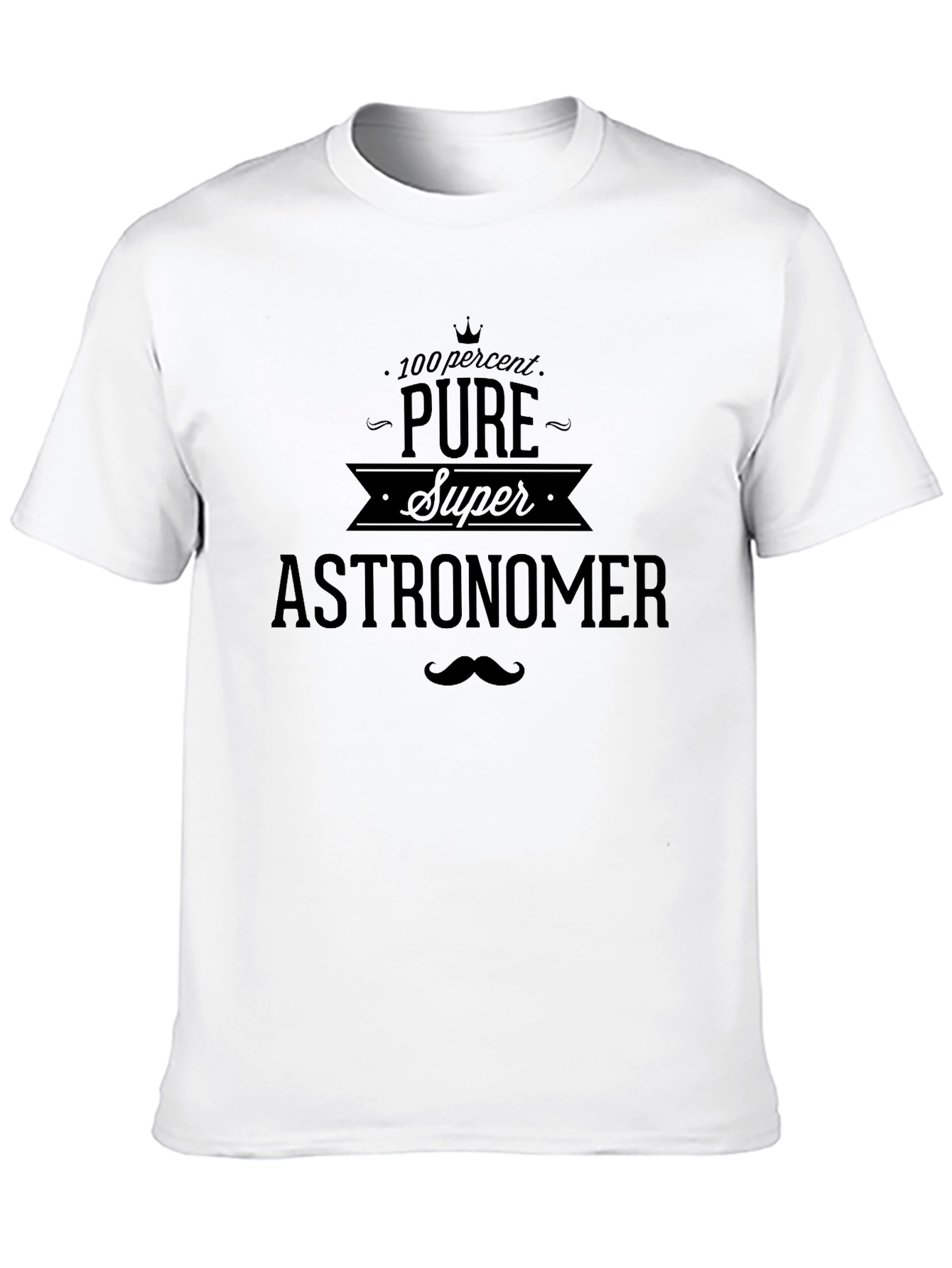 Pure Super Astronomer Graphic T-Shirt - Black