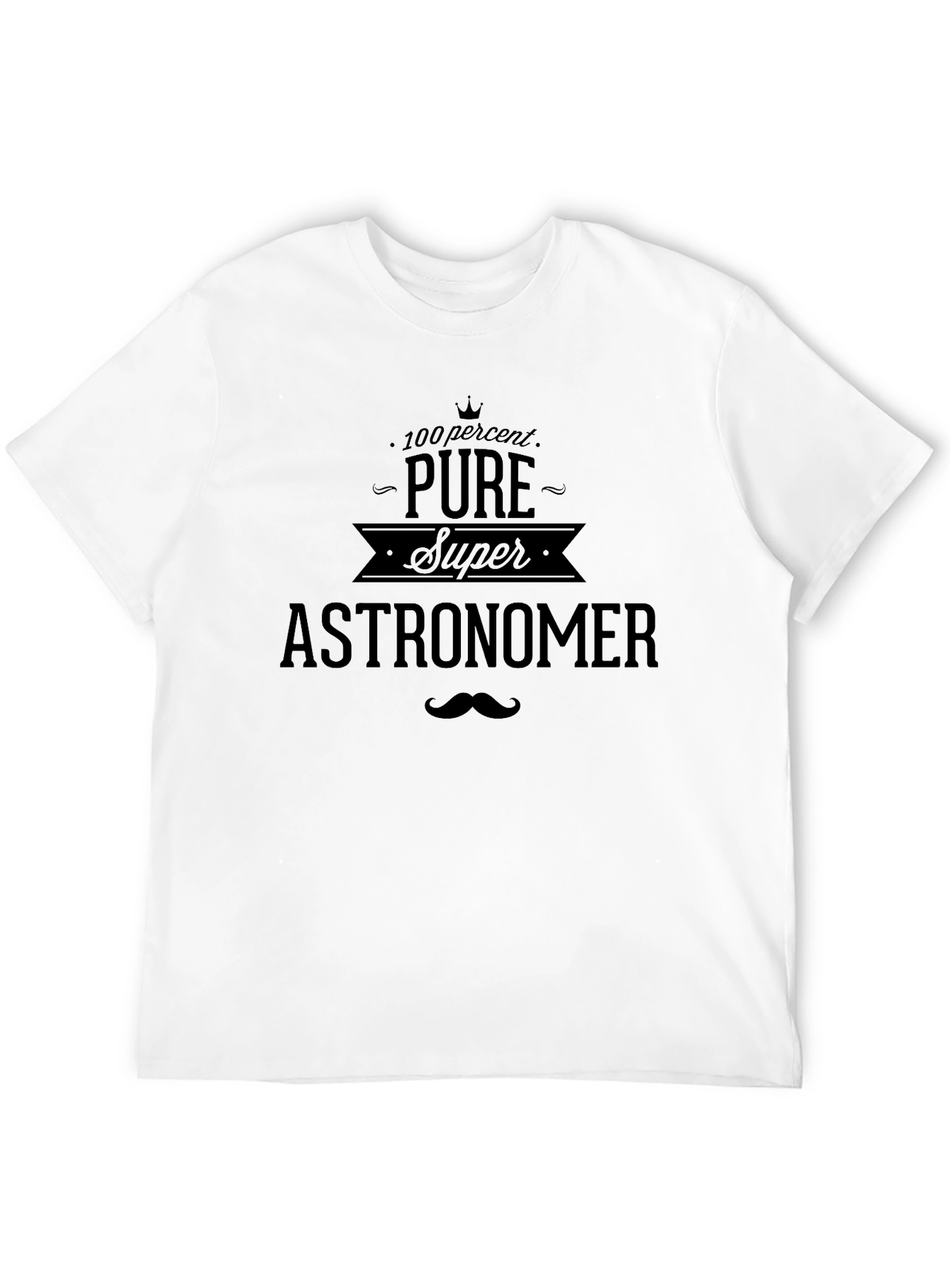 Pure Super Astronomer Graphic T-Shirt - Black