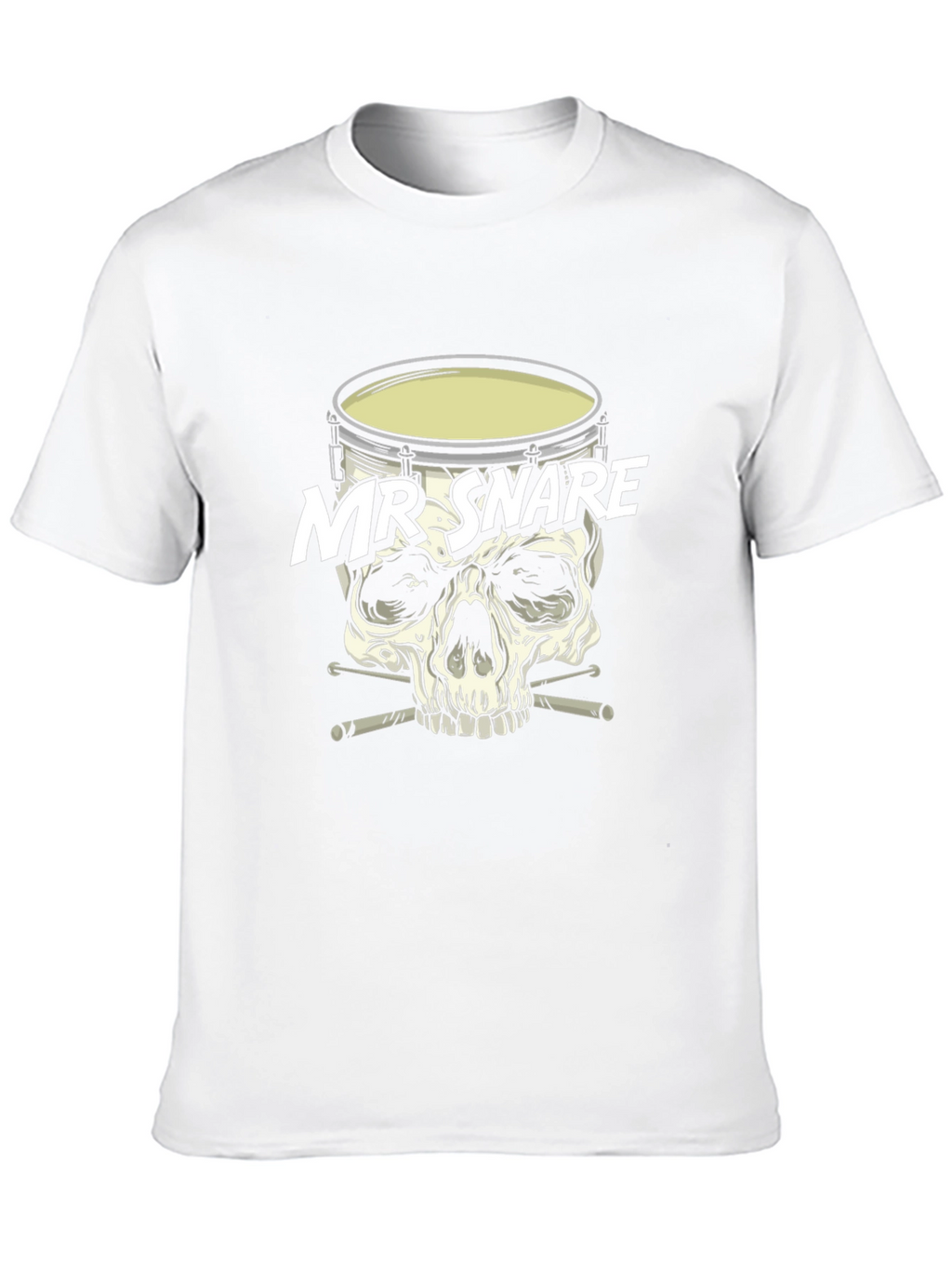 Mr. Snare Drum Skull Graphic T-Shirt