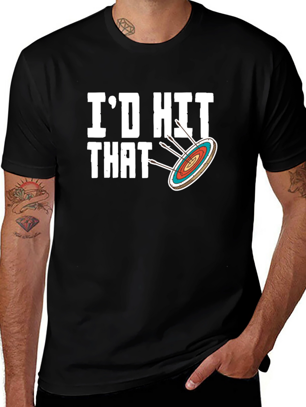 Id Hit That T-Shirt - Archery Target Tee
