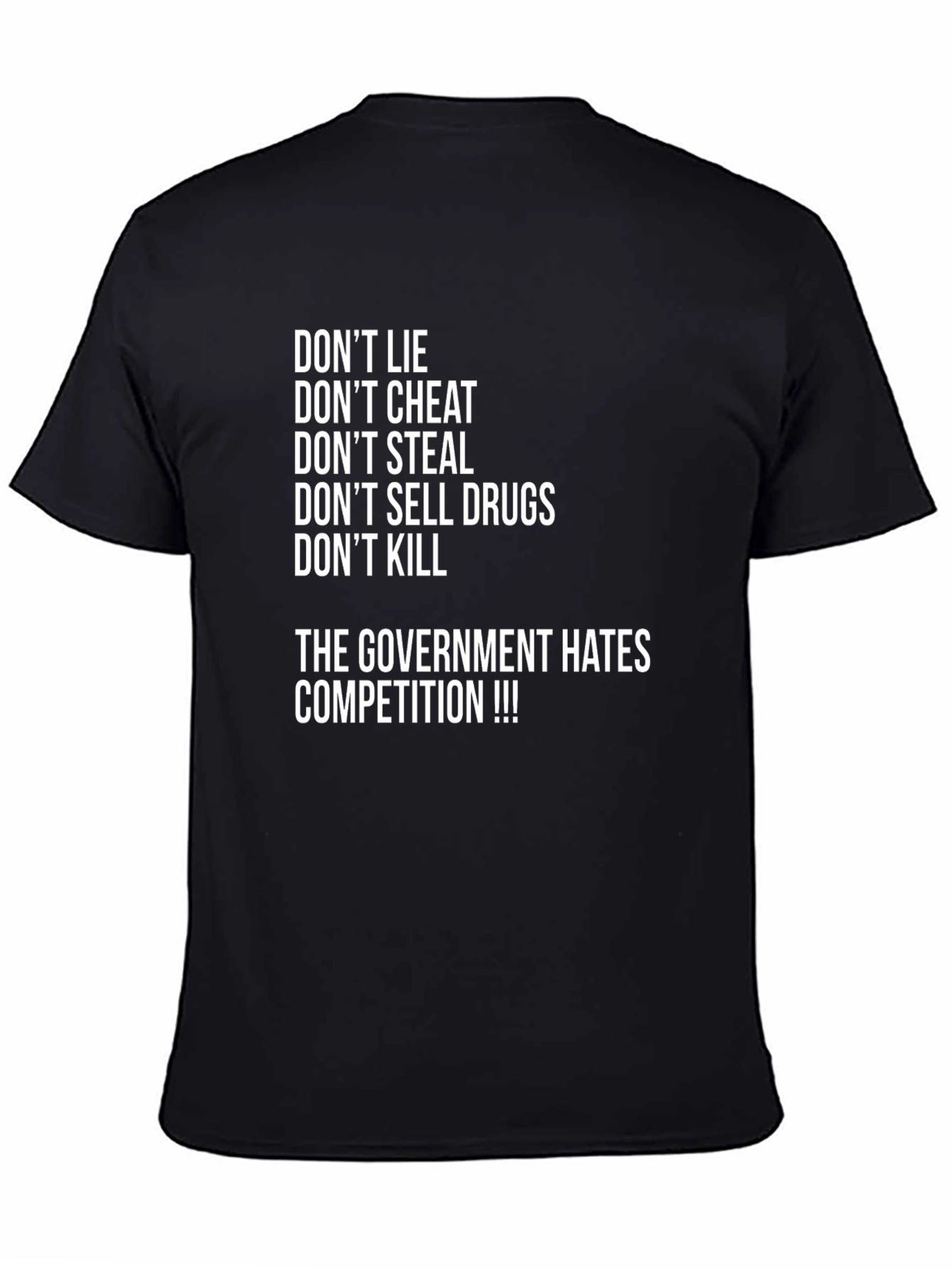 Dont Lie Graphic T-Shirt - Anti-Government Slogan Tee