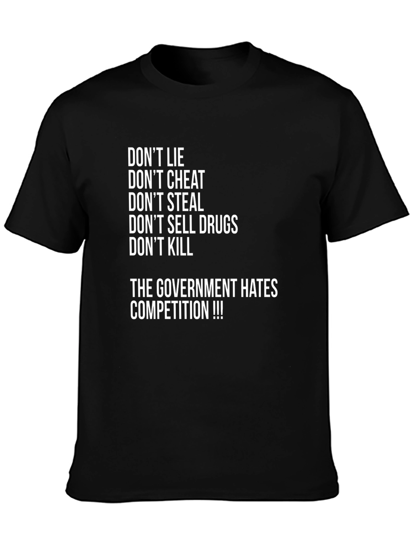 Dont Lie Graphic T-Shirt - Anti-Government Slogan Tee