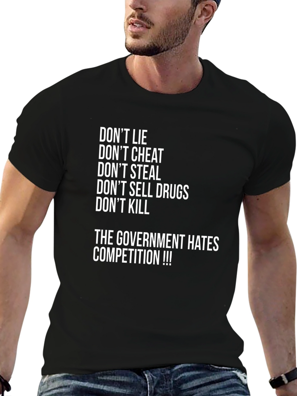 Dont Lie Graphic T-Shirt - Anti-Government Slogan Tee