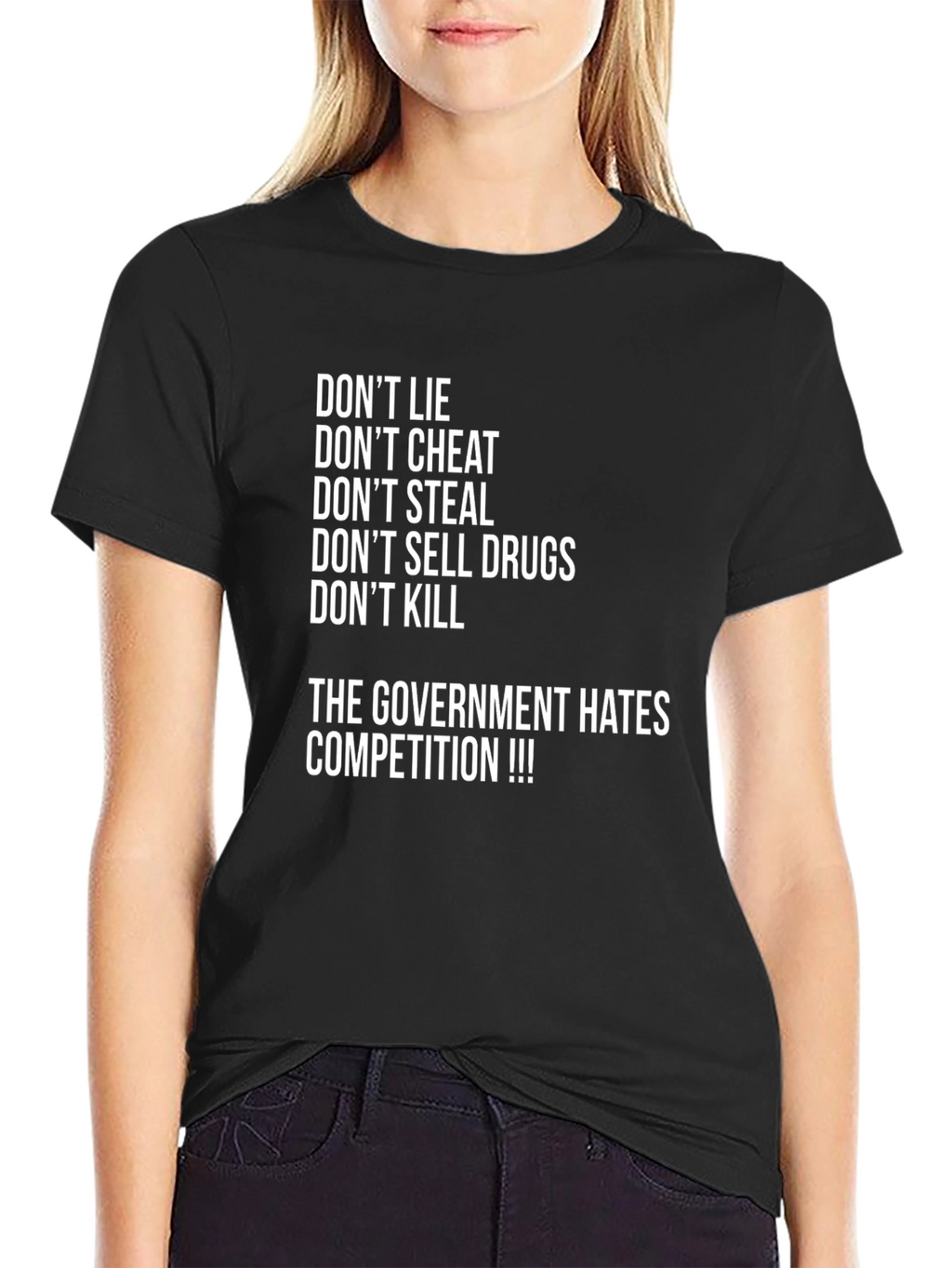 Dont Lie Graphic T-Shirt - Anti-Government Slogan Tee