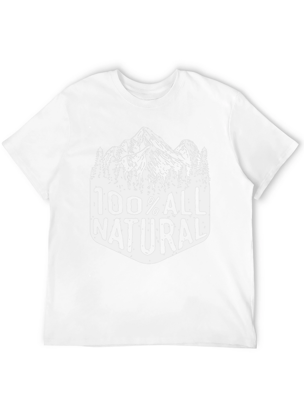 100% All Natural Mountain Graphic Tee