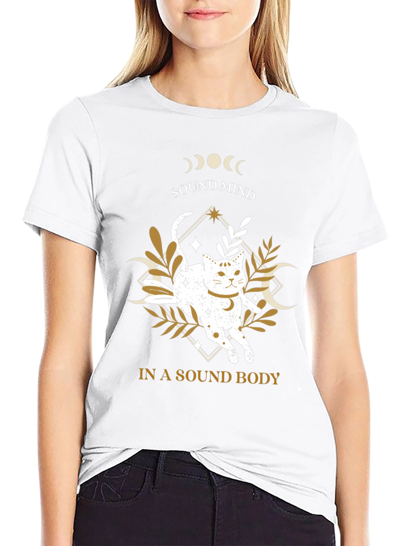 Sound Mind in a Sound Body Cat T-Shirt