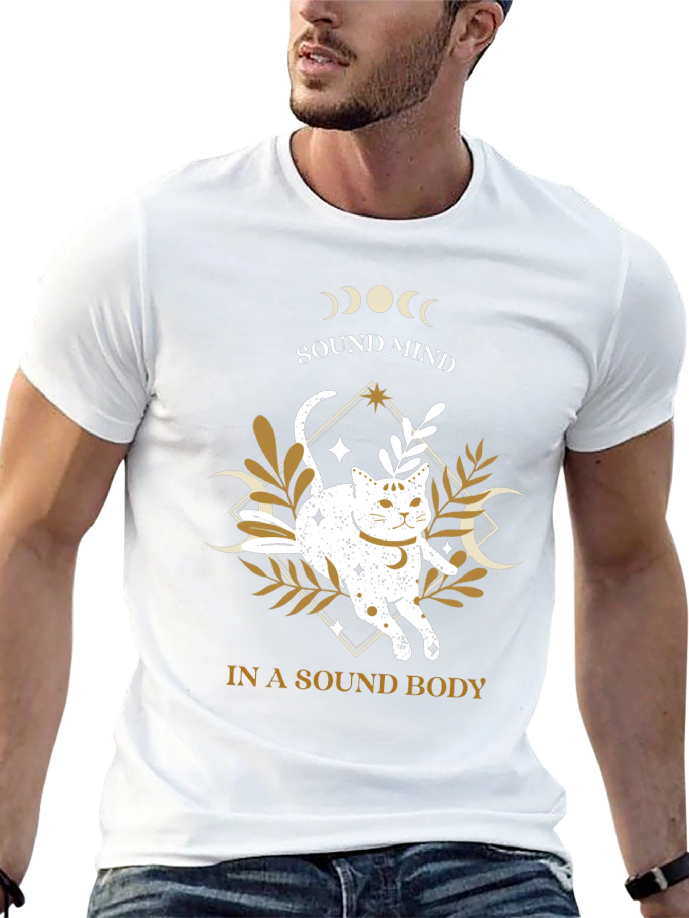 Sound Mind in a Sound Body Cat T-Shirt