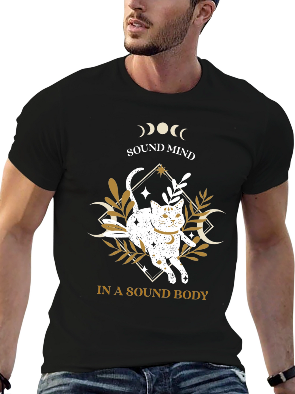 Sound Mind in a Sound Body Cat T-Shirt