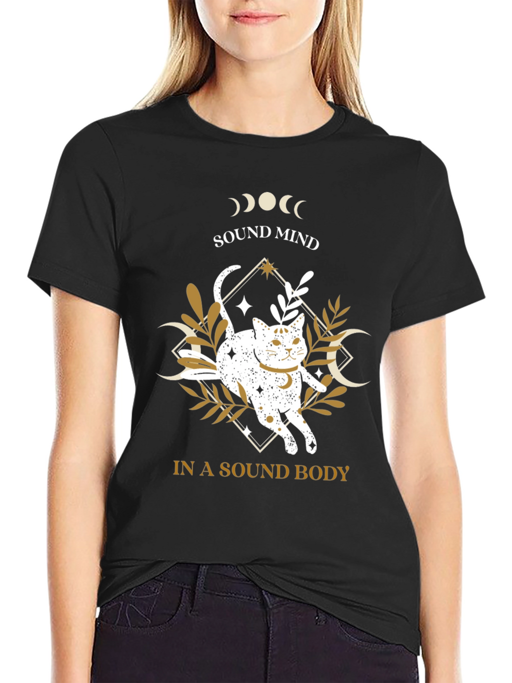 Sound Mind in a Sound Body Cat T-Shirt