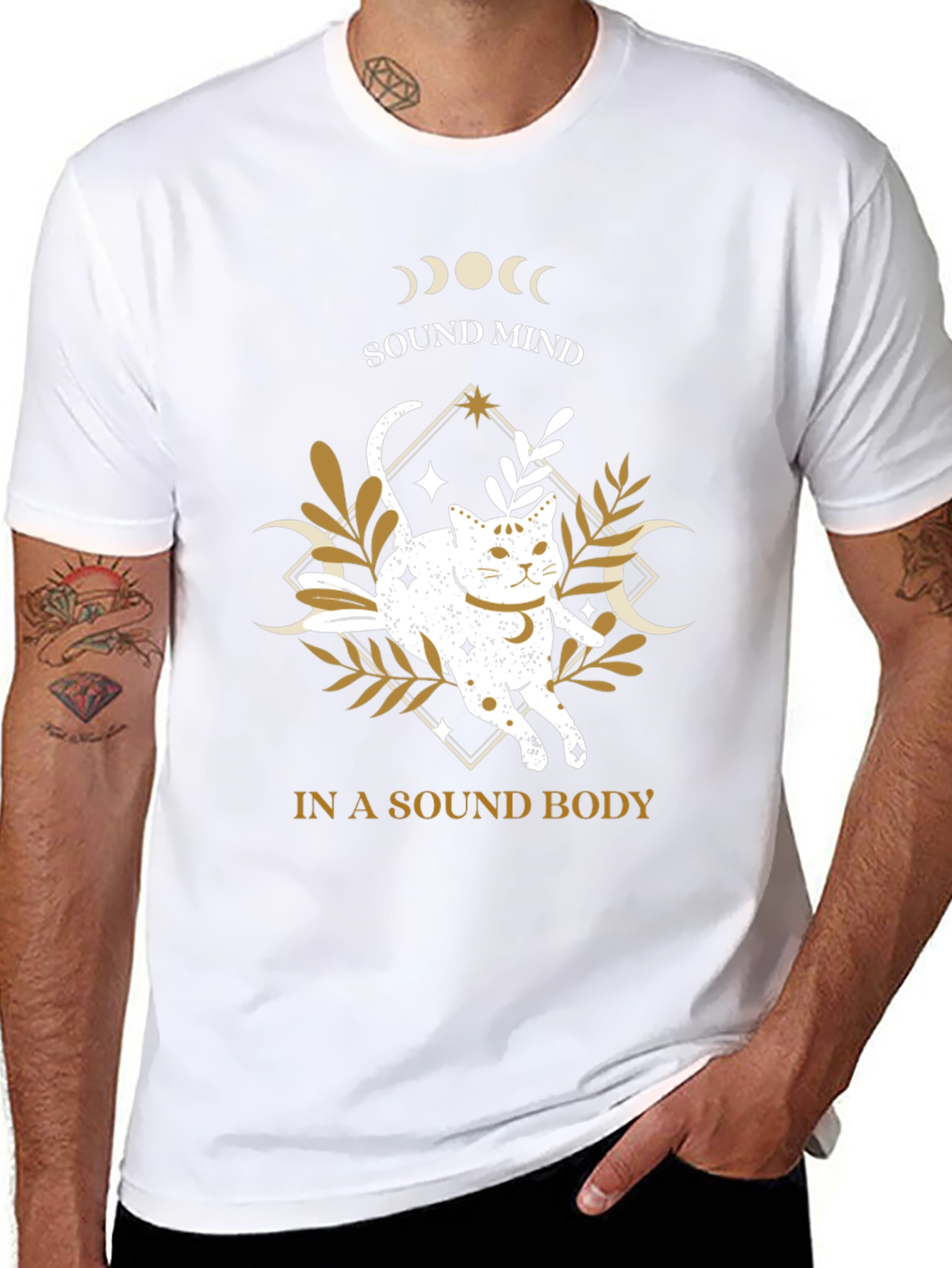 Sound Mind in a Sound Body Cat T-Shirt