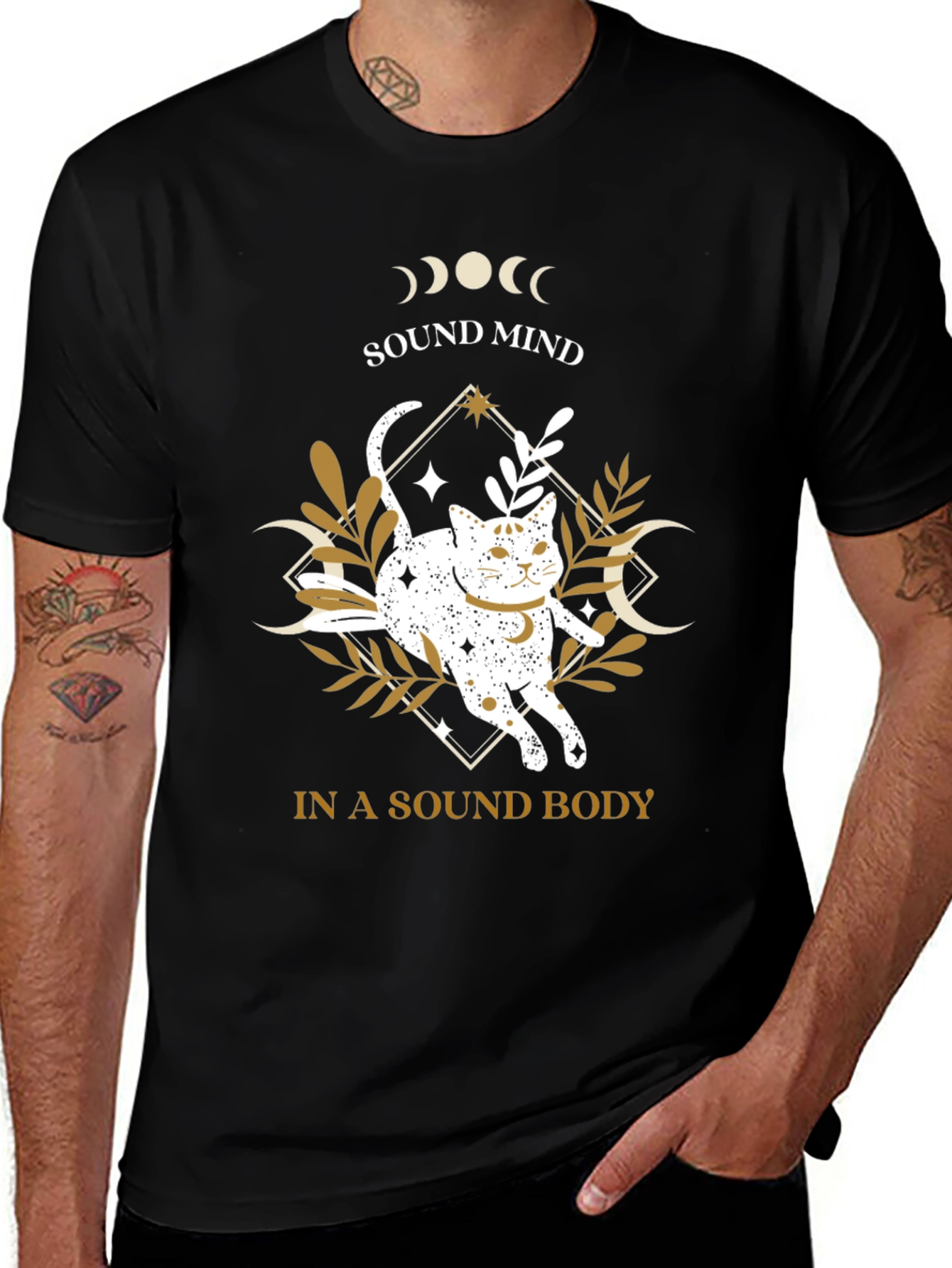 Sound Mind in a Sound Body Cat T-Shirt
