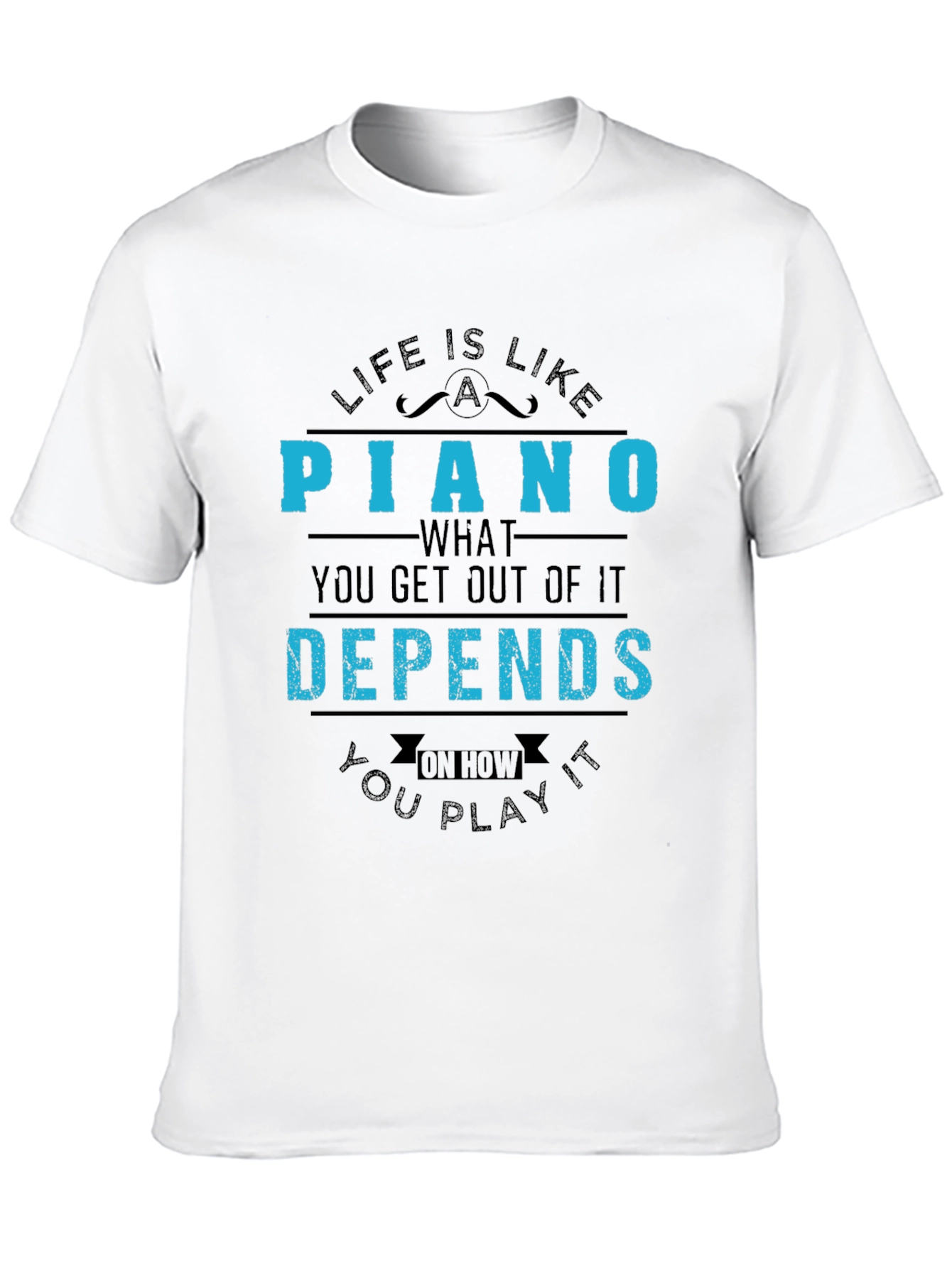 Life is Like a Piano Graphic T-Shirt